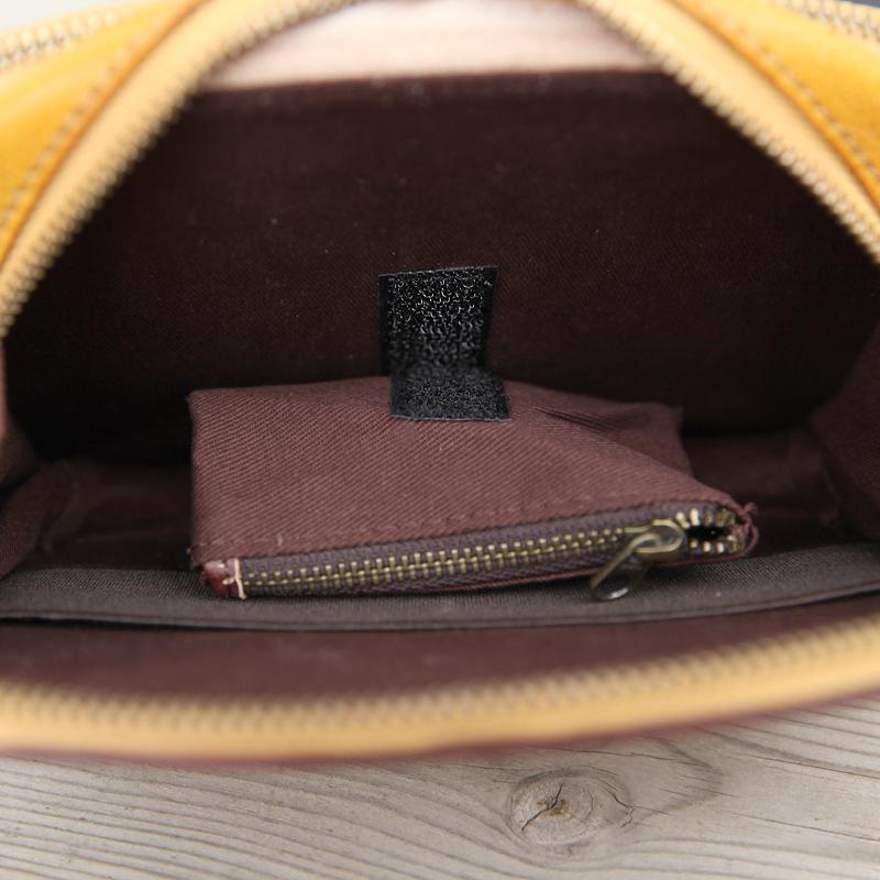 Handmade Women's Red Leather Shoulder Clutch Purse Handbag Crossbody Bag Clutch Purse