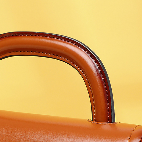 Women's Small Leather Satchel Handle Bag Purse