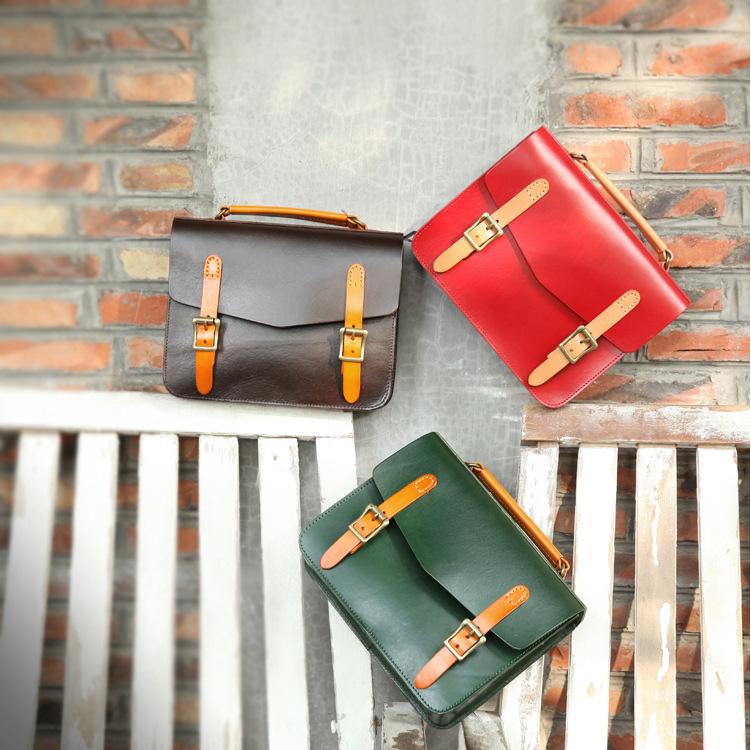 Womens Handmade Tan Leather Satchel Handbag Cambridge Structured Satchel Shoulder Purse