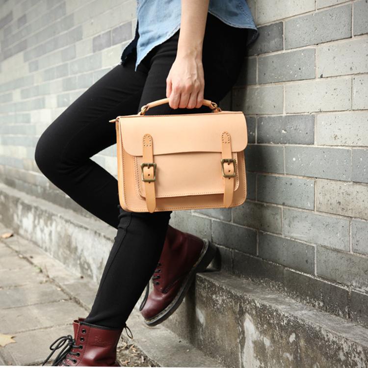 Handmade Womens Leather Satchel Shoulder Bag Cambridge Structured Satchel Handbag Purse for Men
